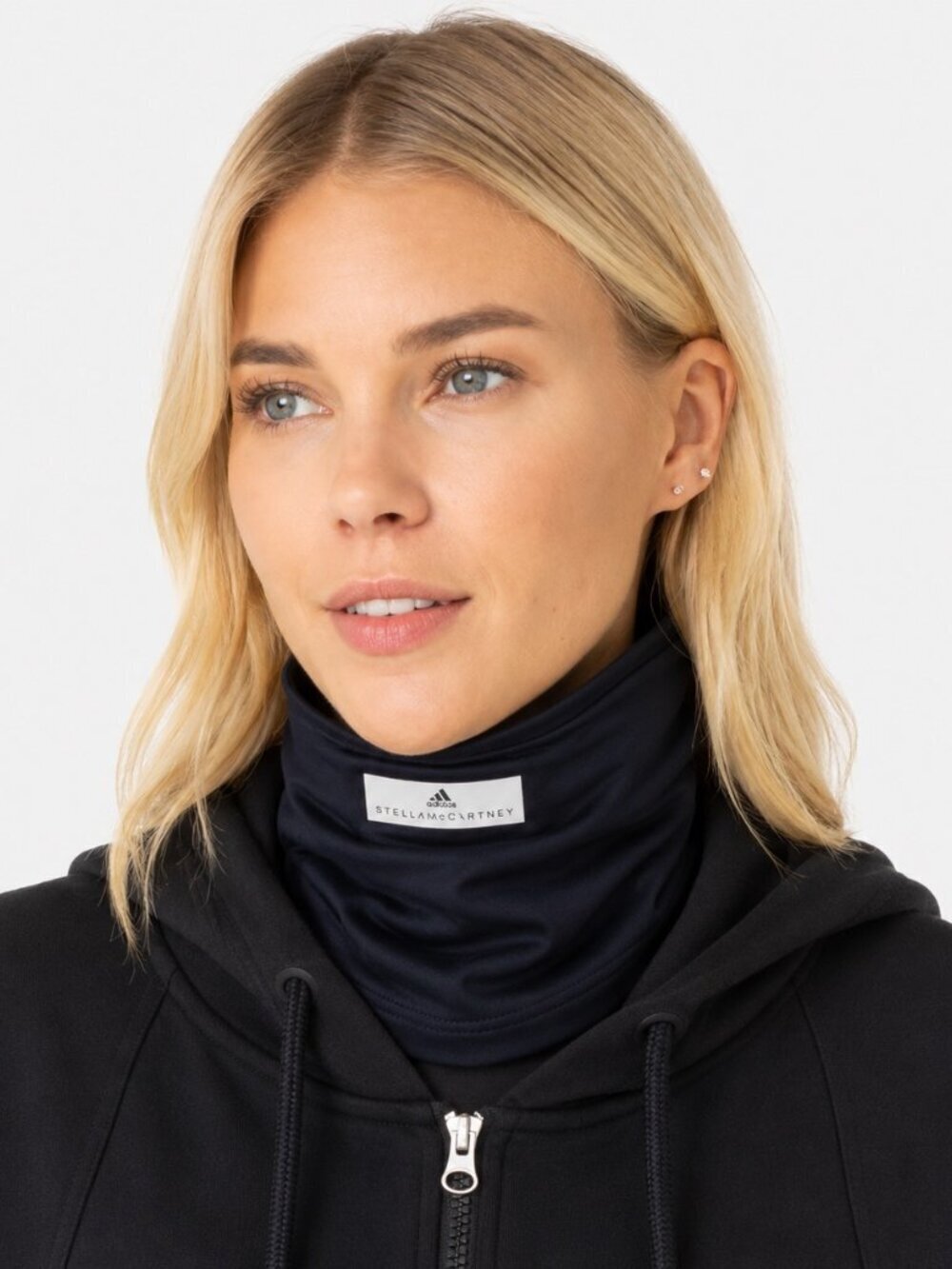 Stella McCartney Adidas Black run neckwarmer NWT One Size womens neck warmer